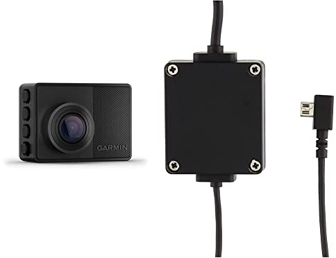 Garmin Dash Cam 67W – kompakte Dashcam mit automatischer Unfallerkennung, 2“ (5,1 cm) Farbdisplay & Dash Cam Parking Mode Cable - für Garmin Dash Cams, Festeinbaukabel für Überwachungsmodus