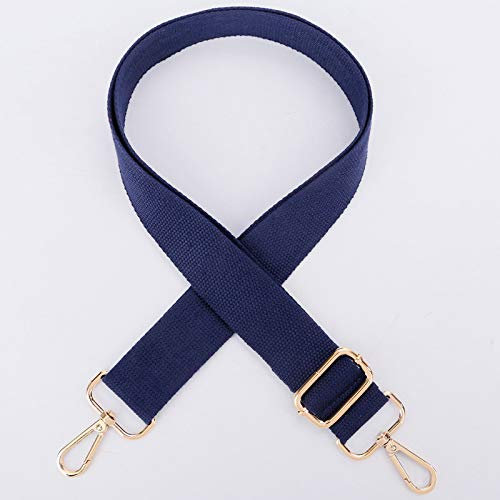 PTNKUIIY Taschengurt Schulterriemen längenverstellbarer 80-140CM Umhängetasche Gurte für Damen Handtaschen 3.8CM Breit Schultergurt Taschenhenkel mit Karabiner Ersatzgürtel für Taschen,dunkelblau