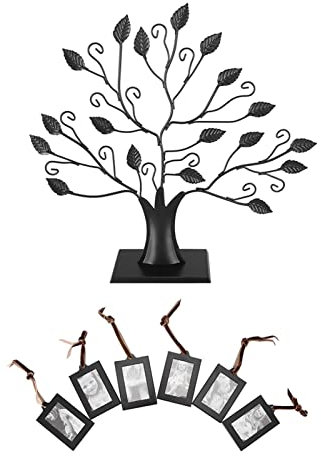 Qiilu Árbol de Exhibición de Marco de Fotos Familiares de Moda con Marcos de Cuadros Colgantes Decoración para el Hogar S