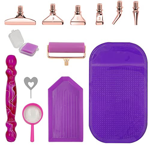 SENHAI Diamond Art Pen Kit – 20 Stück Malzubehör Werkzeuge mit Edelstahl-Metallspitze für 5D DIY Kunst & Handwerk