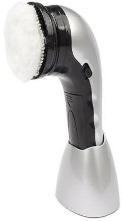 XOVP-023 Shoe Polish Machine Electric Shine Shoes Brush Cleaner Leather Polishing Machine Handheld Shoe Boot Care Wax Shining Sponge Polisher Electric Shoe Polishing Machine (Color : Silver)
