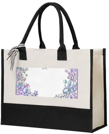 YUNWEIKEJI Herz Stern Glitter Pailletten funkeln funkelnd süß, Einkaufstasche, Tragetasche, Canvas-Tasche, Einkaufshandtasche, Mehrzweck-Schultertasche aus Canvas