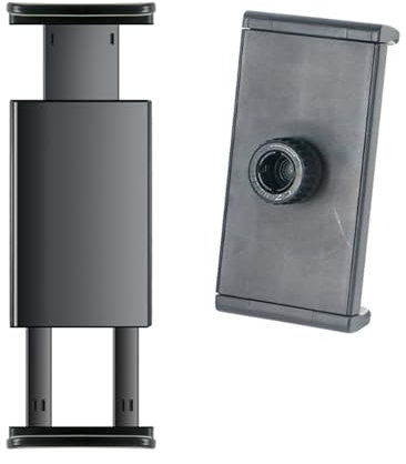 SANRLO Abrazadera de montaje de trípode para tablet con adaptador de rosca de 1/4 pulgadas para soporte de teléfono de tableta de 2/3/4/Air