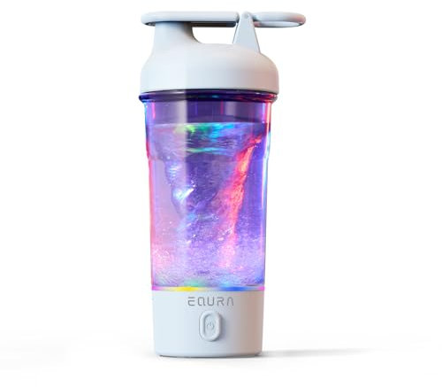 JOTER & LIBEAR Electric Shaker Bottle, Portable USB Rechargeable Protein Shake Mixer, Shaker Bottles for Protein Mixes and Meal Replacement Shakes, BPA Free, Waterproof, 25 oz (White)