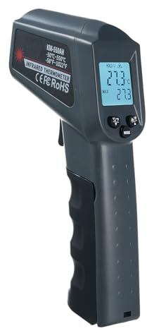 KM-550AH Thermomètre infrarouge portatif numérique de haute précision avec rétroéclairage et stockage des données de -550 Ah -550 °C