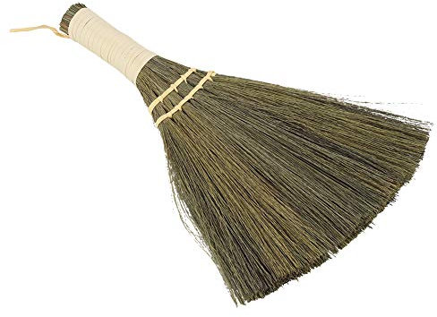 Uadme Kleine Strohbesen Langzeitanwendung Starke PraktikabilitäT, Haushaltshandbuch Strohgeflochten Klein Handgefertigt Staub Bodenreinigung Kehren Weicher Ho