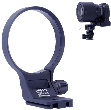 iShoot Lens Collar Tripod Mount Ring Compatible with RF 85mm F1.2L USM DS, Canon RF 85mm F1.2L USM, Support Vertical Shoot, Arca-Swiss Fit Quick Release Plate Bracket for Arca Fit Clamp & Stabilizer