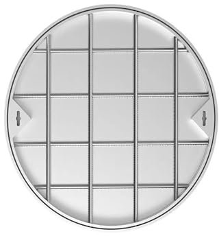 Couvercle de drain rond/carré en acier inoxydable – Couvercle de regard décoratif invisible avec grilles antidérapantes, grille d'égout robuste et antirouille for cour/jardin/parking(30cm/11.8in)