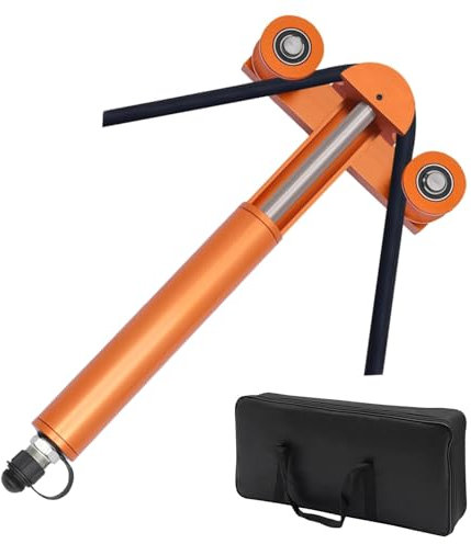 Strumento di piegatura idraulico portatile, angolo regolabile da 0 a 180°, per fili, cavi e materiali duri, piegatubi professionale con borsa
