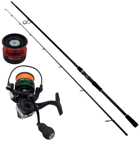 Zite Fishing Inzite Base Stick Rutenserie | Spinnrute Barsch Zander Hecht | Rute aus 24T Carbon in 225 cm 255 cm& 5–85 g | Angelrute zweiteilig mit Eva Griff Hakenöse & Futteral Angelruten Angeln