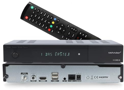 [Test MOLTO BUONO, Note 1.1*] Ricevitore satellitare UHD 4K HX 2500 con funzione di registrazione, radio Internet, display VFD – Ricevitore satellitare digitale per parabola satellitare, TV