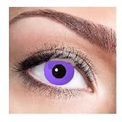 LP Divertissements Lot de 3 - Lentilles de Contact Purple Gothic - sans Correction - Accessoire de déguisement