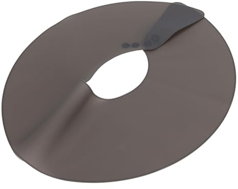 HUSHUI Scialle Parrucchiere, Mantella Taglio per Capelli in Silicone Antiaderente con Potente Magnete, per Grembiule Protettivo per Tintura per Taglio di Capelli Barbiere (Nera)