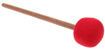 TOVINANNA Mazo de Cuenco de Sonido de Fieltro y Madera Diseño Ergonómico para Espacio Espiritual y Ejercicios de Ritmo, Accesorio Artesanal para Meditación y Terapia Sonora