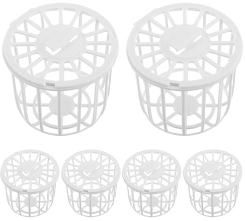 CORHAD 4 st plastfågelholkar 7,5 cm x 7,5 cm x 6,4 cm - Förvaringskorgar för finkar, kanariefåglar och häckningsmaterial - Organisera fågeltillbehör för duväggbur