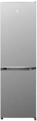 Beko B3RCNO255XB frigorifero con congelatore freestanding, capacità totale 250 l, senza gelo, altezza 180 cm, illuminazione interna a LED, raffreddamento rapido, allarme porta, arresto della porta