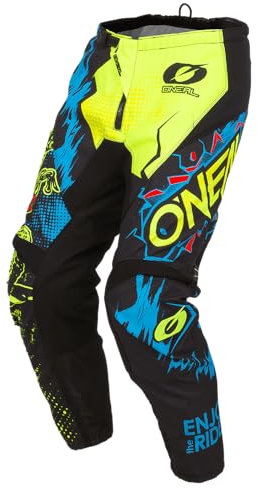 O'NEAL | Pantaloni Motocross | Bambini | MX Enduro | Eccezionale libertà di Movimento, Imbottitura in Gomma per Una Maggiore Protezione | Element Youth Pants Villain | Bianco | Taglia 12