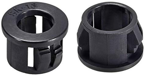 Sourcingmap 13mm Mounted Dia Snap in Cable Hose Bushing Grommet Protector Black 50pcs