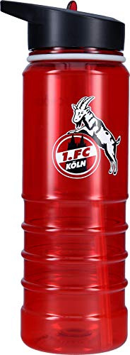1. FC Köln Flasche (Sportflasche/Trinkflasche, Kunststoff, ** Rot **