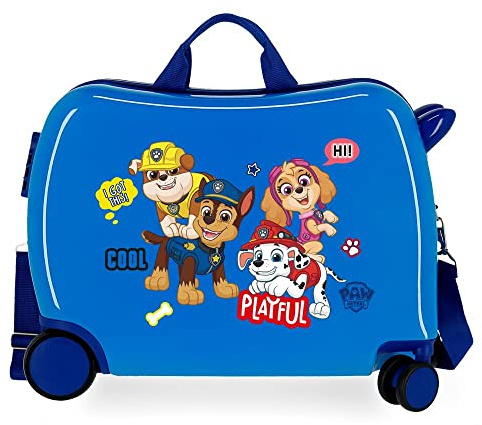 Paw Patrol La Pat' Patrouille Playful Valise Enfant Bleu 50x39x20 cms Rigide ABS Serrure à combinaison 38L 2,1kgs 4 roues Bagage à main