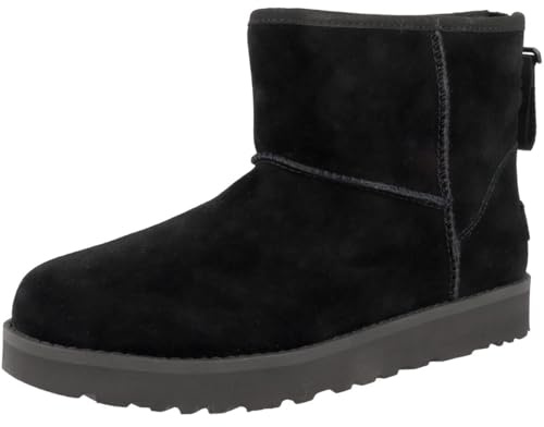 UGG Classic Mini Logo Zip, Winter, Boots Donna, Black, 36 EU