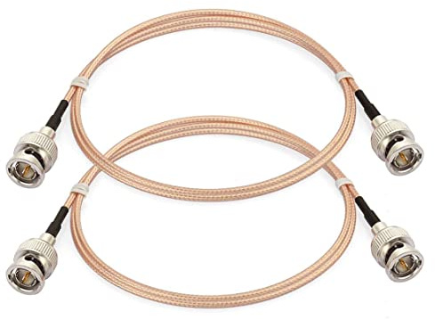 BINGFU BNC SDI Kabel BNC Stecker auf Stecker 1 m RG179 75 Ohm 2 Stück | Für HD-SDI/3G-SDI Video, 4K/1080P Kamera, Monitor, Rekorder, SDI-Konverter, Splitter und Videogeräte