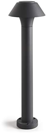 DOPO Lighting - BUCKET ist ein Leuchtfeuer im Laternenstil Anthrazit LED SMD 10,50 W IP65-Außenleuchte (H, 60 cm). Leuchtfeuer oder Übermauer für Terrassen, Wandgemälde, Veranden und Terrassen.