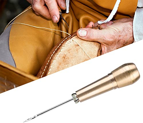 Aiguilles à coudre en cuivre , 3 aiguilles à coudre , Kit d'outils de réparation de chaussures en cuir , pour la couture et la réparation de sacs de chaussures en cuir