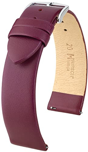 HIRSCH Toronto Uhrenarmband - Uhrband aus italienischem Leder für Damen- & Herren-Uhren - mit Werkzeug