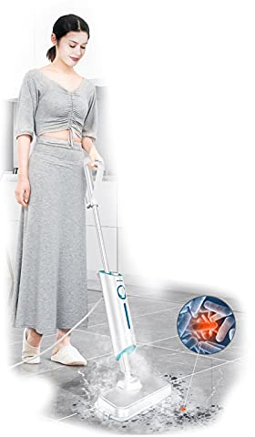 Mop pulitore a Vapore, piroscafo a Pavimento Multifunzionale 1200 W, mocio Elettrico per Pavimenti duri e Piastrelle, Moquette, Laminato