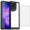 Asuwish Phone Case for OPPO Find X5 with Tempered Glass Screen Protector Cover and Cell Accessories Slim Soft TPU Silicone Rubber Protective Hybrid Mobile FindX5 5G Women Men Transparent Clear Black