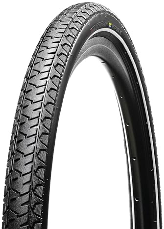 HUTCHINSON - REPUBLIC - Neumático infinity / eBIKE - Ciudad / trekking / Bicicleta eléctrica - Agarre y protección contra pinchazos - Talones rígidos - Black Reflex -Tipo de tubo - 700 x 40 mm
