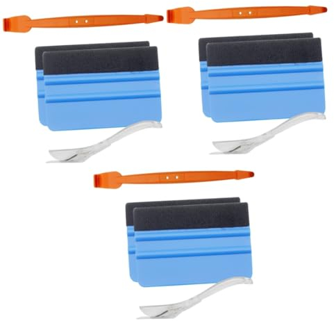 Vaguelly 3 Sets Autofenstertönungs-kit Vinyl-wrap-Tool-kit Für Fahrzeuggrafiken Kratzfolien-schneidewerkzeuge Wrap-kit