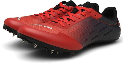 Leichtathletik-Spikes-Schuhe für Herren, Rennen, Springen, Sprint-Turnschuhe für Damen, Jugendliche, Jungen und Mädchen, 7 Nägel, atmungsaktiv, leicht, Athletik-Trainingsschuhe, Unisex, 34–45 EU