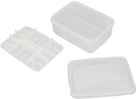 Qcwwy Reptilien-Brutbox, 16 Gitter, Reptilien-Zuchtbox, Brutkasten, Fallablage mit Belüftungslöchern, Transparent, Waschbar, Reptilien-Ei-Zuchtbox Zum Schlüpfen von Schlangen,