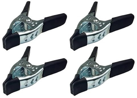TUCANSBP 4 pz 6 Pollici Morsetto a Molla Morsetti in Metallo a Forma di A Punte in Plastica Morbida Grip Clip Artigianali Clip di Fissaggio for la Lavorazione del Legno Resistente