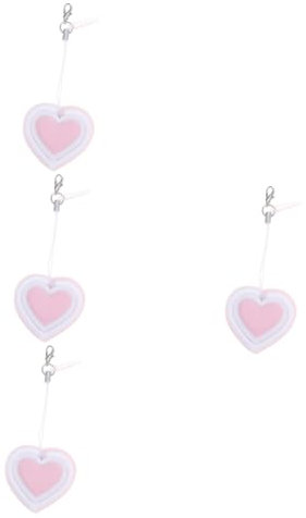 Healvian 4pcs Phone Screen Wipe Pendant Heart Shape Cleaner for Glasses Phone Computer Lens