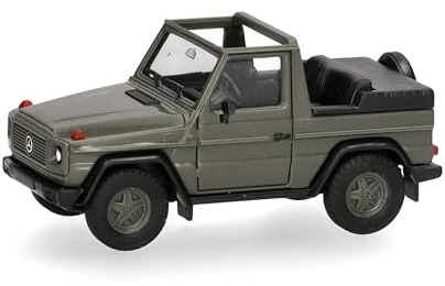 Herpa Modellauto Mercedes-Benz G-Klasse (W460) Bundeswehr, Miniatur im Maßstab 1:87, Sammlerstück, Made in Germany, Modell aus Kunststoff