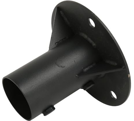 Chain Link Fence Post Chain Link Fence Post Floor Flange Fence Post Flange Heavy Duty Round Fence Post Base for Holding Fence Mailbox Flag Round Posts (65mm)
