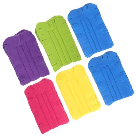DEARMAMY 6Pcs Recharges Plumeau Tête de Dépoussiérage en Polaire Lavable Électrostatique pour Meubles et Étagères Nettoyage
