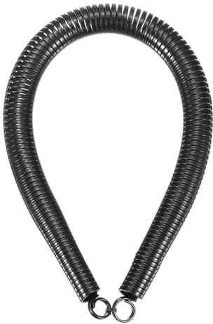 sourcing map Curvatubi a molla in PVC, diametro esterno 17,1 mm, lunghezza 380 mm, molla piegatubi per dispositivi di piegatura tubi in energia idroelettrica domestica, nero
