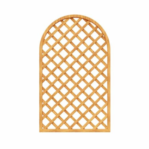 Brise-vue d'extérieur en bois pour plantes grimpantes, fleurs et légumes - Jaune - 60 x 150 cm - Solution d'aménagement paysager