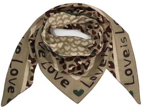 Gloop Damen XXL Dreieckstuch Halstuch Schal Ohne Kratze an Haut Herbstschal Sommerschal dünner Leichter Schal,Made in Italy