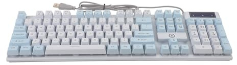 SMASOLO Tastiera Meccanica Cablata Rgb Retroilluminazione LED Tasti Resistenti e Layout Ergonomico per Gaming e Lavoro su PC e Laptop Tastiera da Gioco USB Plug And Play Effetti