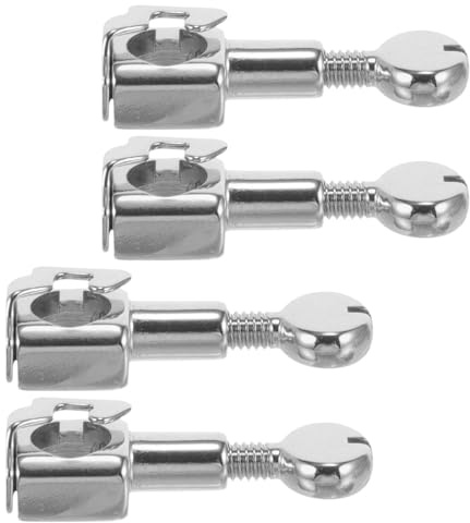 Kichvoe Clip de aguja metálico 4PCS con tornillo para máquina de coser, accesorio de montaje fácil para costura doméstica en entornos familiares y pequeños talleres