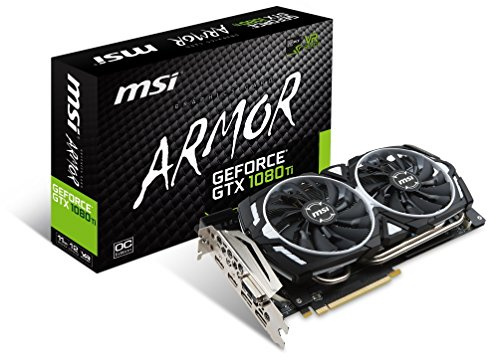 MSI GeForce GTX 1080 Ti Armor 11G OC Video Graphics Card (Renewed)