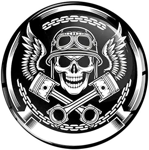 Stickers rétro réfléchissant pour Casque de Moto tête de Mort