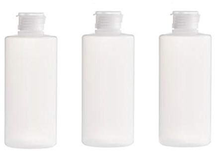 3PCS 200ML bottiglia tubo di plastica trasparente vuoto Viaggio Flip Cap bottiglia Squeezable e riutilizzabile contenitore da viaggio per lozione liquido viso cosmetici cosmetici