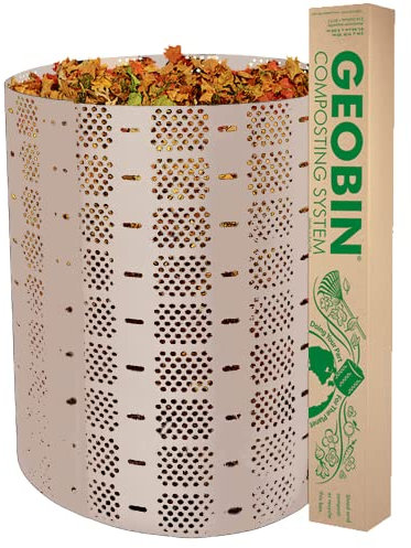 Geobin Bac à compost – 800 litres, extensible, facile à assembler, fabriqué aux États-Unis (brun clair)