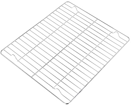 Universal Grill Pan Baking Tray Trivet Chrome Rack 35.9cm x 31cm By sparefixd